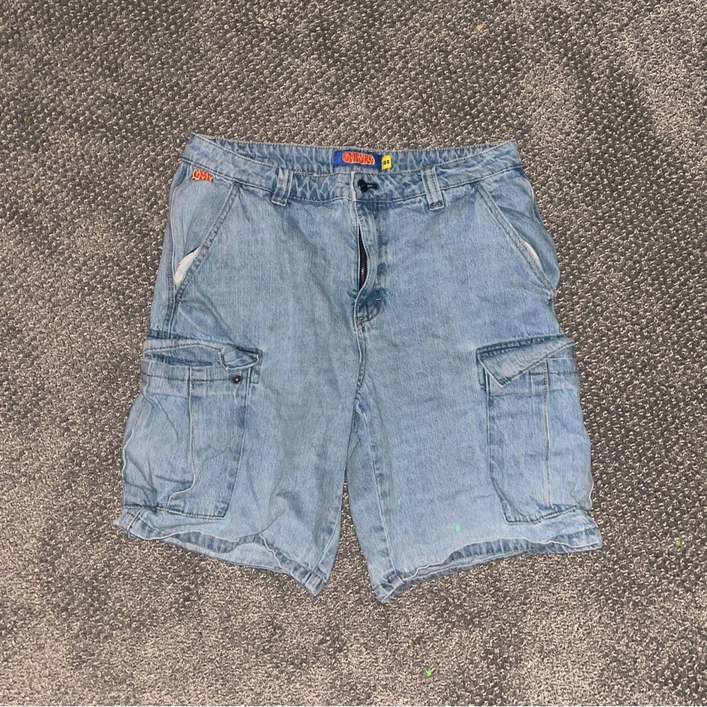 Blue Empyre Baggy Jorts #empyre #baggy #streetwear #jnco #vintage